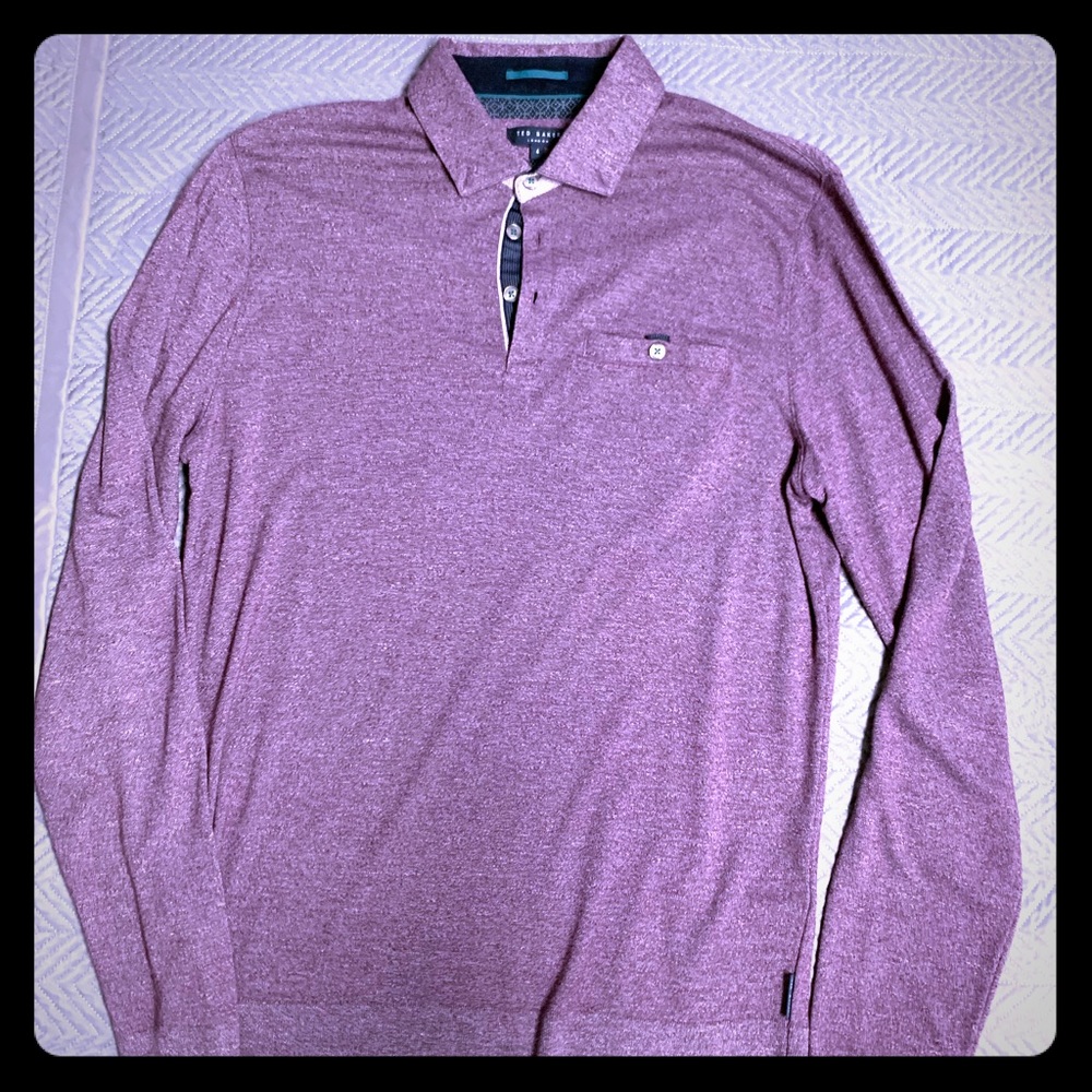 Ted Baker long sleeve polo